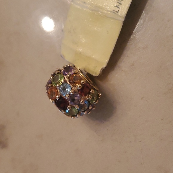 Semi Precious 10K Gold Pendant - Picture 3 of 4